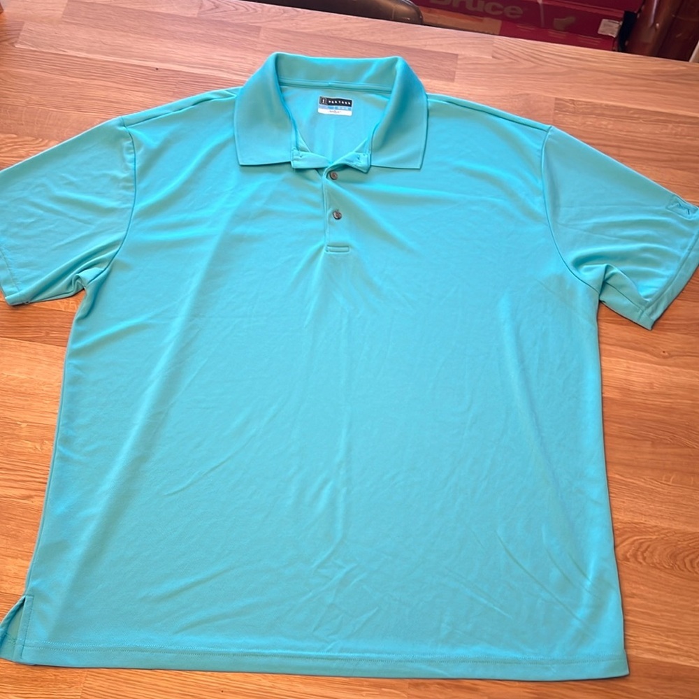 PGA Tour men’s polo Sz 3XL teal/green blue​